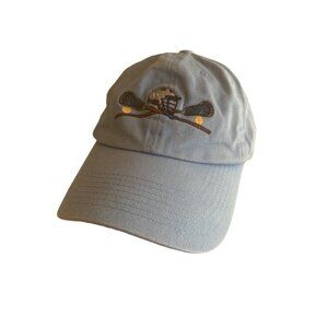Lacrosse Embroidered Image Blue Hat Cap Adjustable‎
